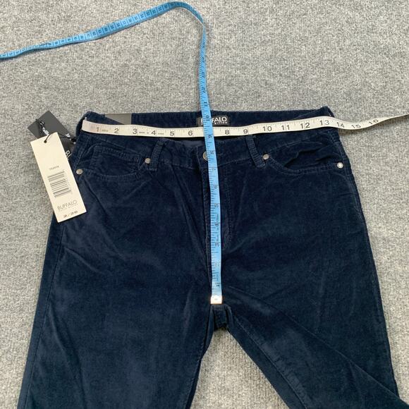 Buffalo David Bitton Jeans Womens 2/26 Navy Velvet Mid Rise Stretch Skinny Ankle - Picture 5 of 12